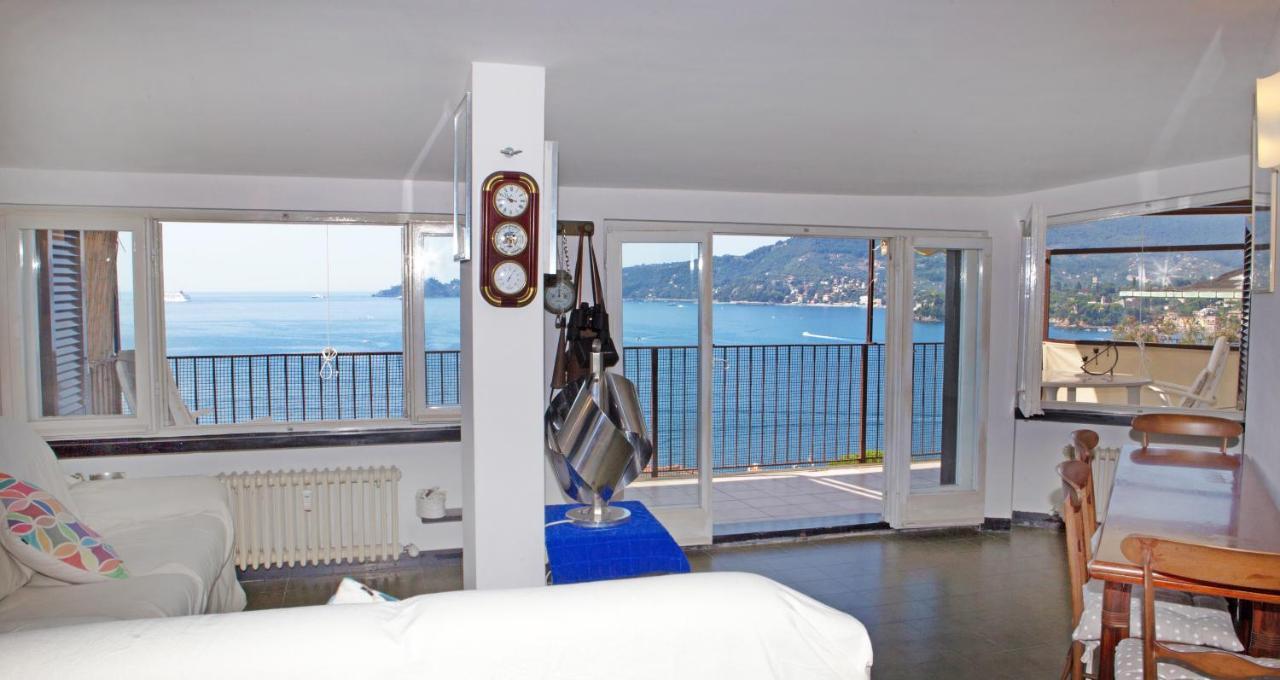 Nautilus Vista Mare Mozzafiato A 180 Gradi- Posto Auto Privato - 2 Camere Matrimoniali Piu 1 Divano Letto Singolo-Sky,Netflix-Wifi 200Mg Rapallo Exterior photo